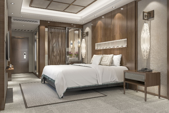 Elegant line diffuser in luxury bedroom